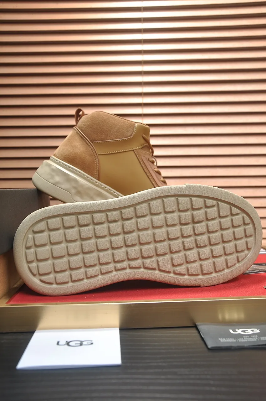 Men's shoes 💰640💶 [UGG] (full wool lining) top-end high-quality fur-in-one warm snow boots from Australia's warm luxury brand men's shoes, UGG-5877 official website synchronized, made of imported cowhide, carefully sewn...Imported rubber foam outsole (comfortable, soft, wear-resistant) The quality is really great...Exquisite workmanship, you can't put it down at first sight, available in sizes 39-44